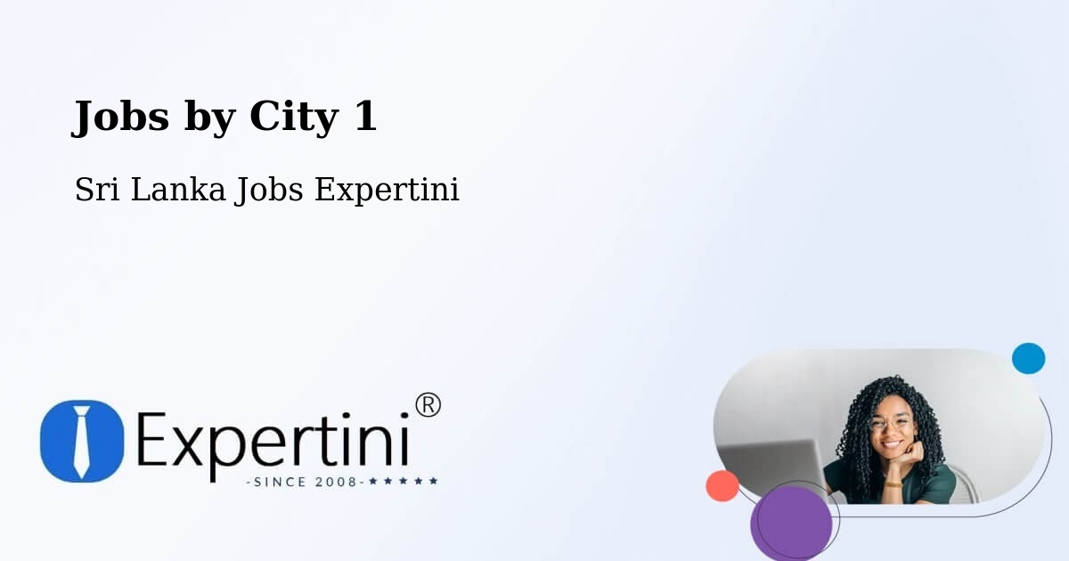City Jobs in Sri Lanka - Expertini